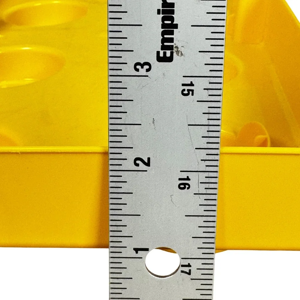 LEGO Brick Storage Box LID ONLY REPLACEMENT PART Yellow 8 Stud 14.5x7.25 2012